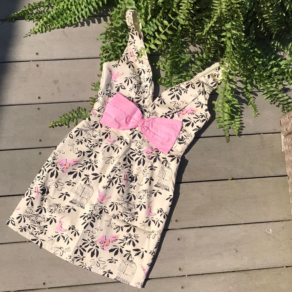 Birdcage Mini Cocktail Dress